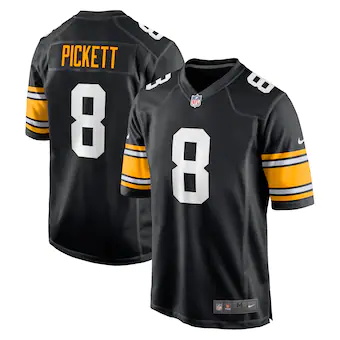 mens nike kenny pickett black pittsburgh steelers 2022 